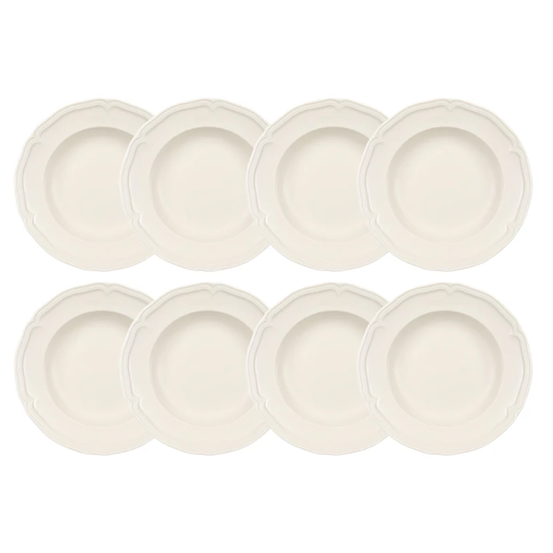 Manoir Dyb Tallerken 23 cm 8-pak