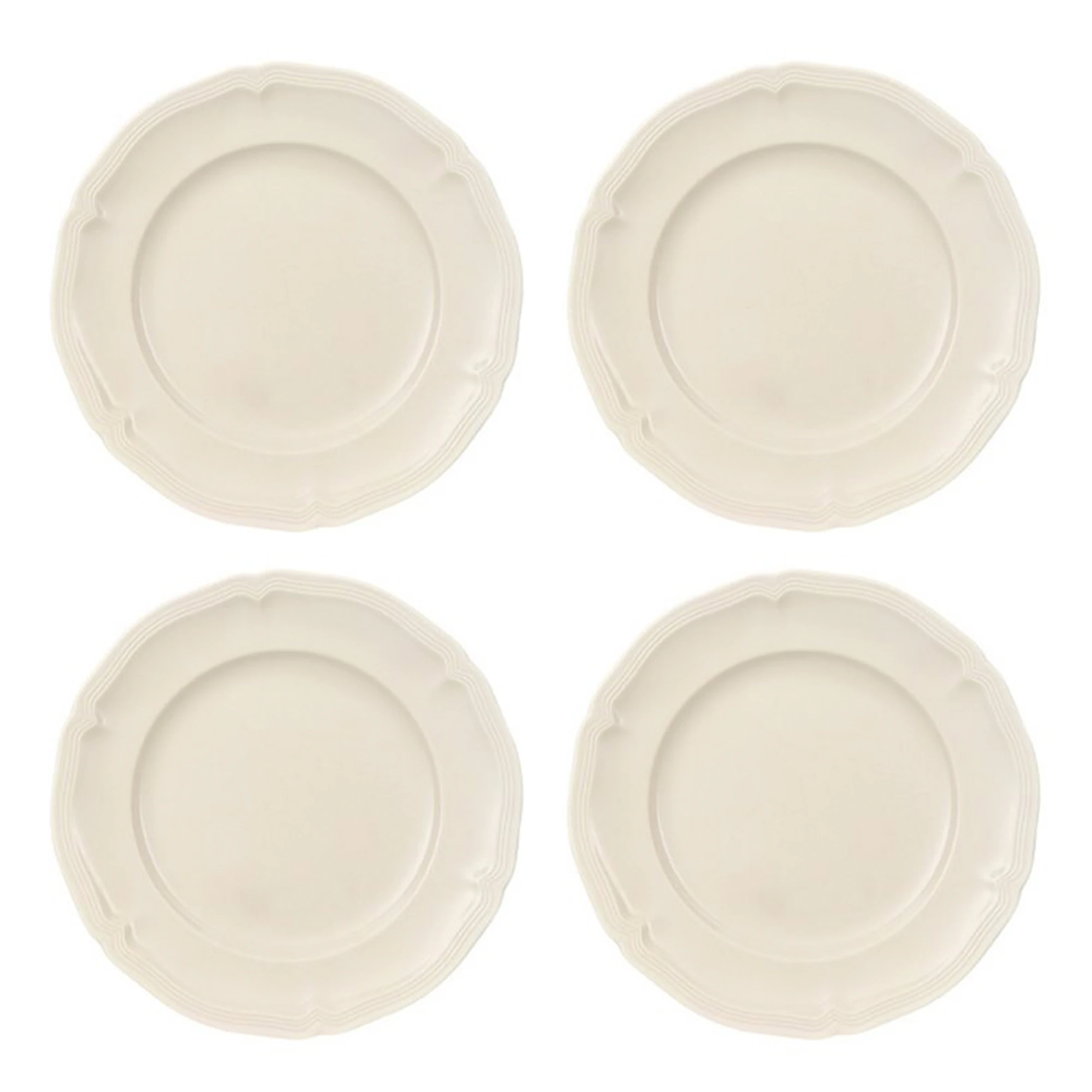 Villeroy & Boch Manoir Sidetallerken 17 Cm 4-pak - Asietter Porcel&aelig;n Hvid - 1023962660X4