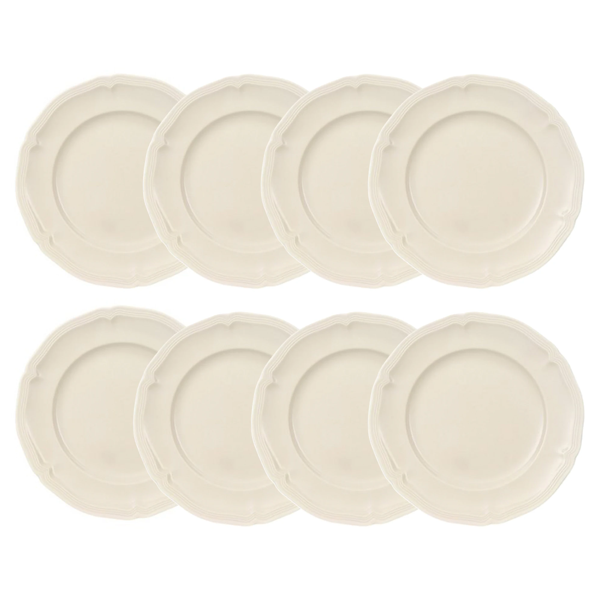 Villeroy & Boch Manoir Sidetallerken 17 Cm 8-pak - Asietter Porcel&aelig;n Hvid - 1023962660X8