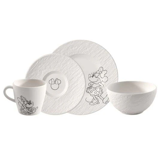 Villeroy & Boch Manufacture Rock Mickey Mouse Morgenmadss&aelig;t t - Service & Starts&aelig;t Porcel&aelig;n Hvid - 1047208704