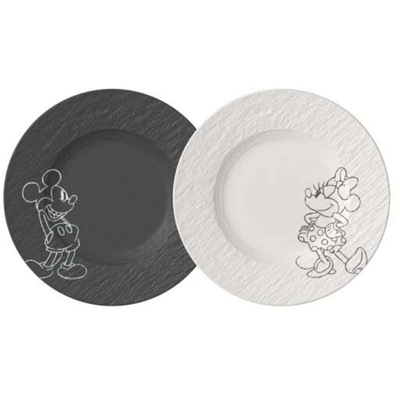 Manufacture Rock Mickey Mouse Morgenmadstallerken, 2-pak