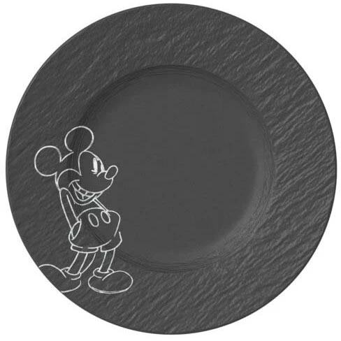 Villeroy & Boch Manufacture Rock Mickey Mouse Morgenmadstallerken - Asietter Porcel&aelig;n Sort - 1047192640