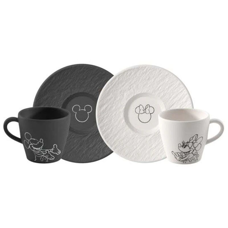 Manufacture Rock Mickey Mouse Kaffekop Med Underkop, 4 dele