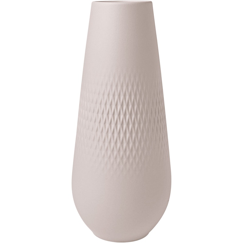 Manufacture Collier Vase Beige, 11,5x26 cm