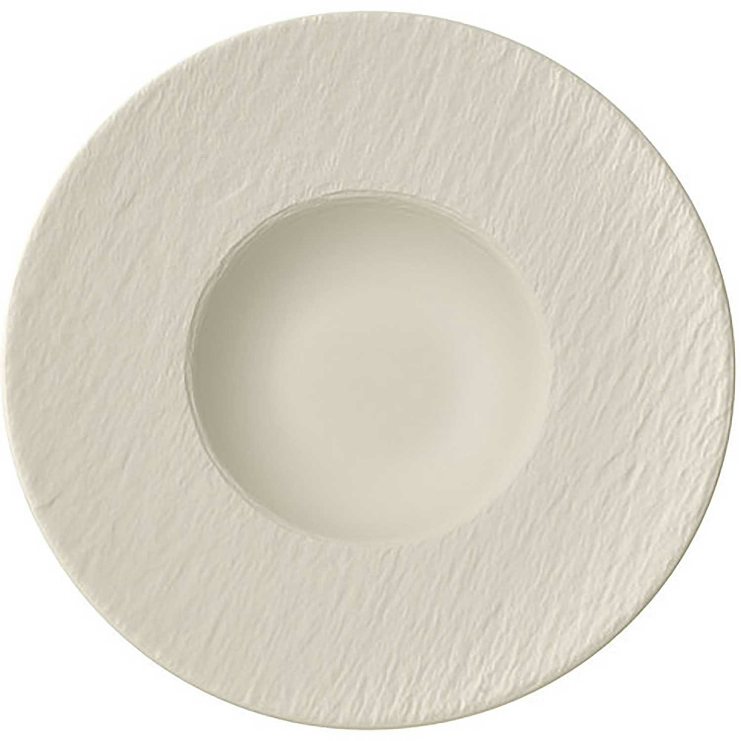Villeroy & Boch Manufacture Rock Blanc Pastatallerken 28 Cm - Dybe tallerkner Porcel&aelig;n Hvid - 10-4240-2790