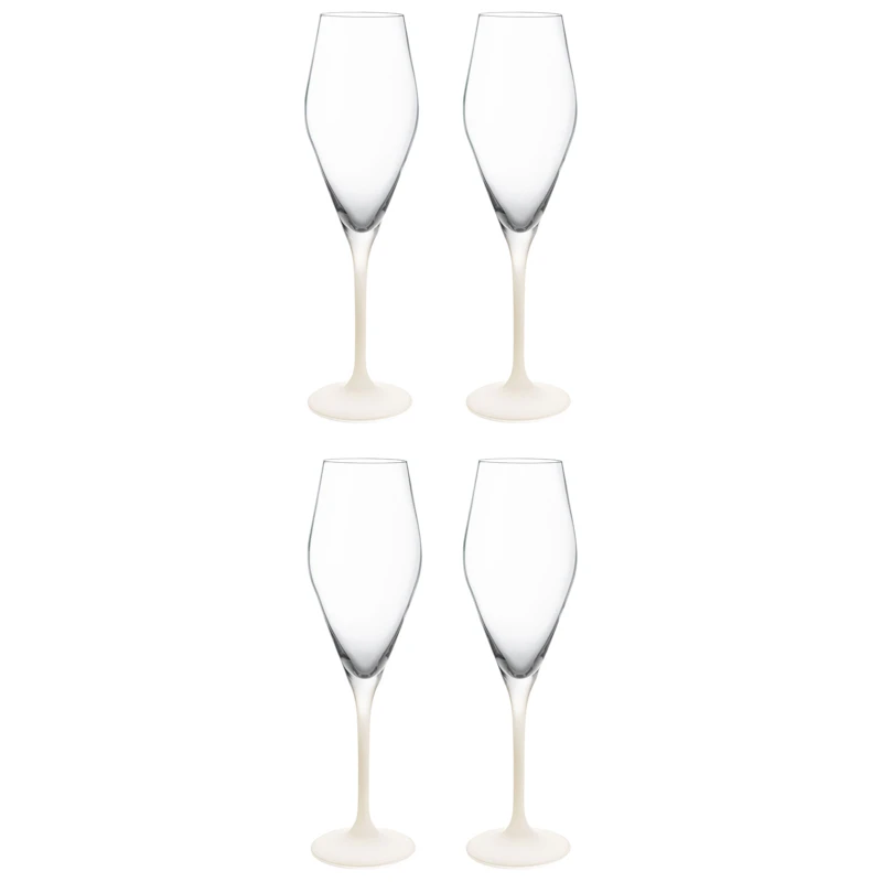Manufacture Rock Champagneglas 26 cl 4-pak, Hvidt