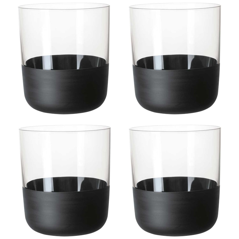 Manufacture Rock Drinksglas 25 cl 4-pak, Sort