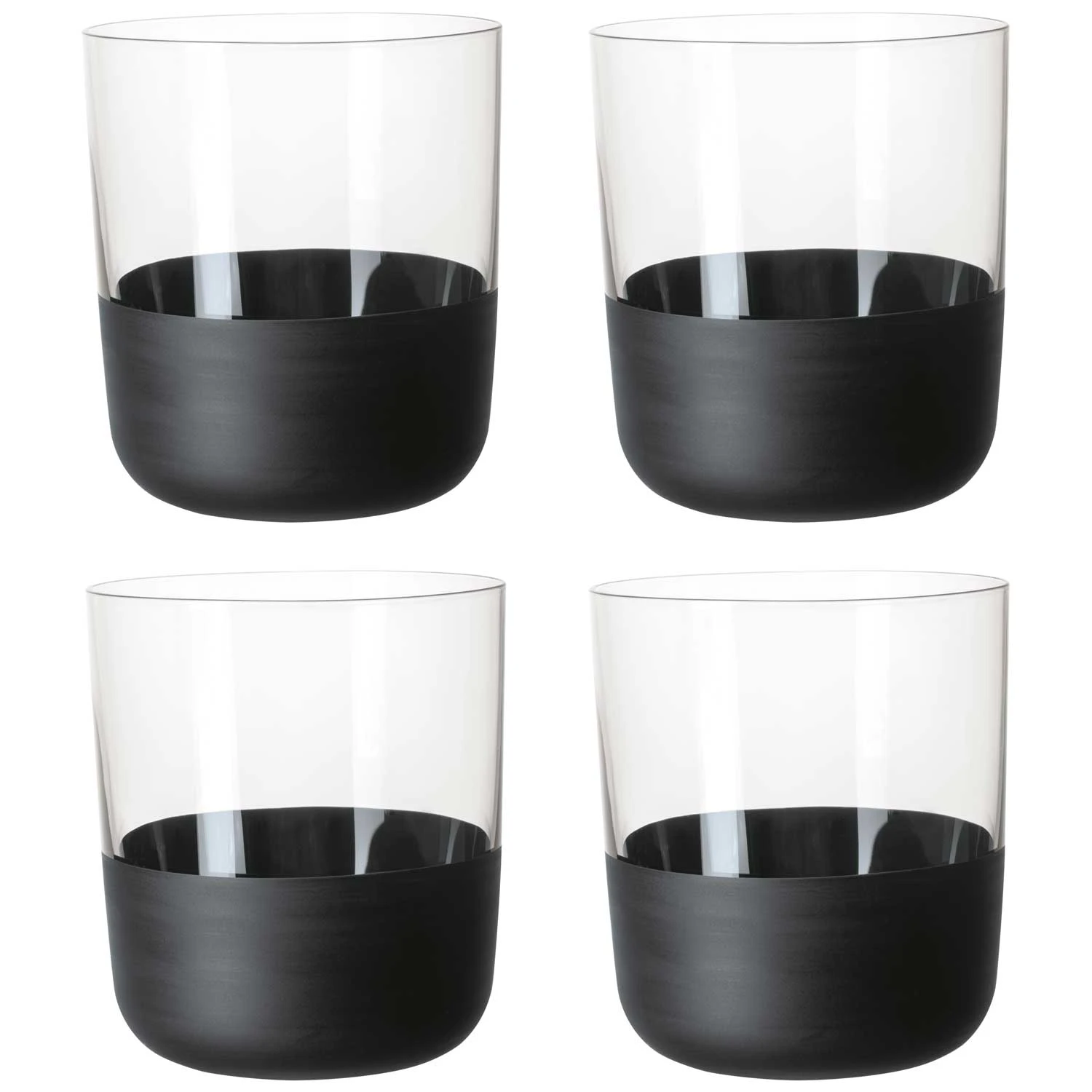Villeroy & Boch Manufacture Rock Drinksglas 25 Cl 4-pak - Tumblers Krystalglas Sort - 1137988250