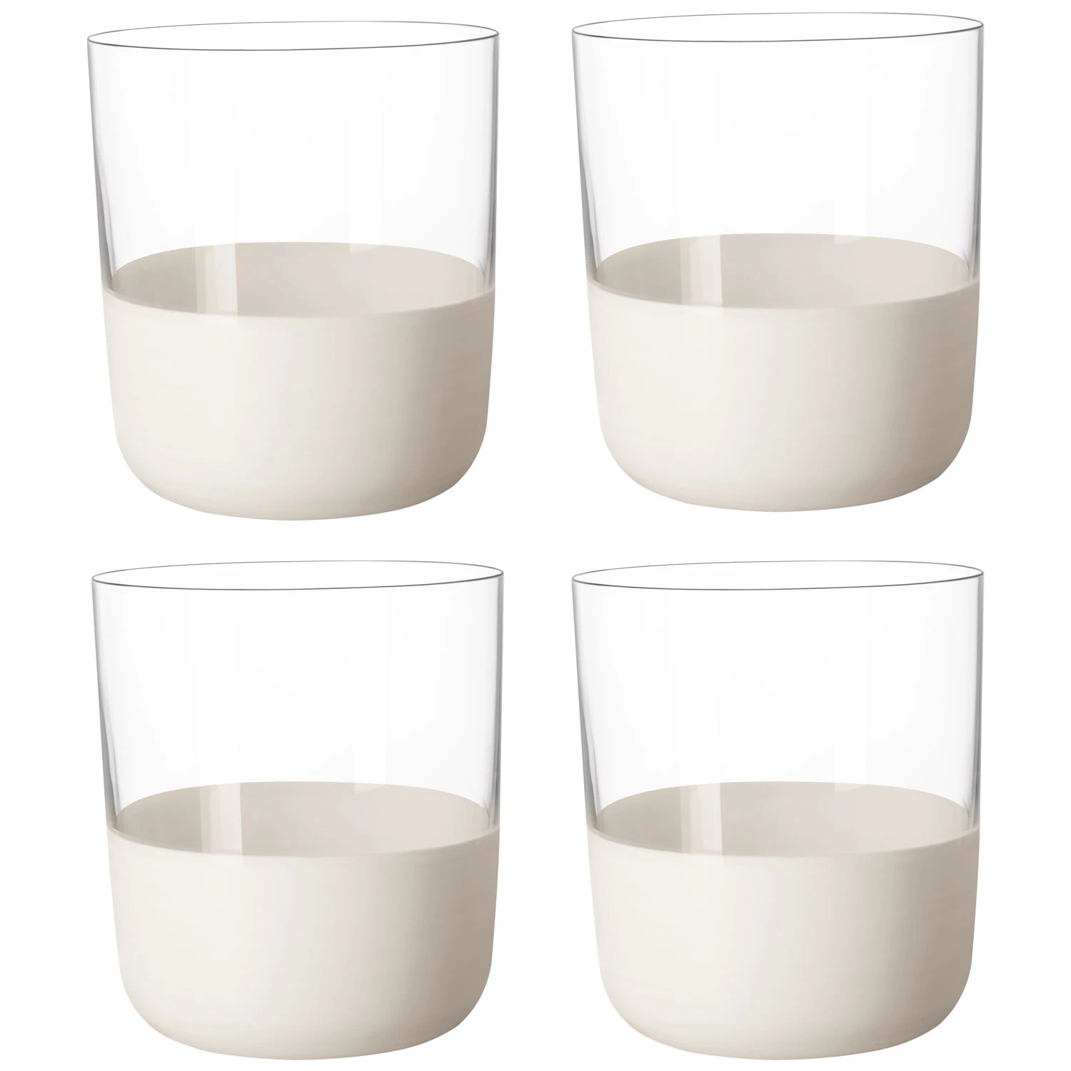 Villeroy & Boch Manufacture Rock Drinksglas 25 Cl 4-pak t - Tumblers Krystalglas Hvid - 1137998250
