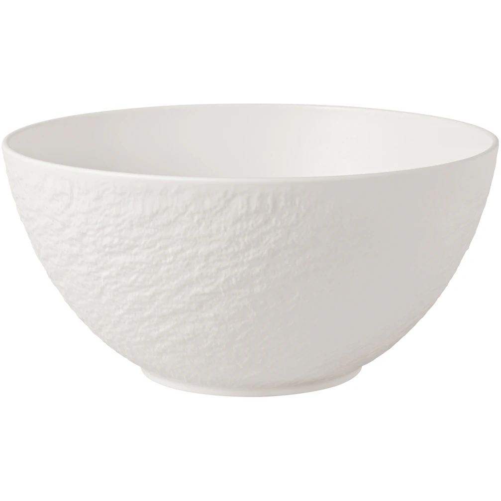 Villeroy & Boch Manufacture Rock Salatsk&aring;l 24 Cm - Salatsk&aring;le Porcel&aelig;n Hvid - 1042403170
