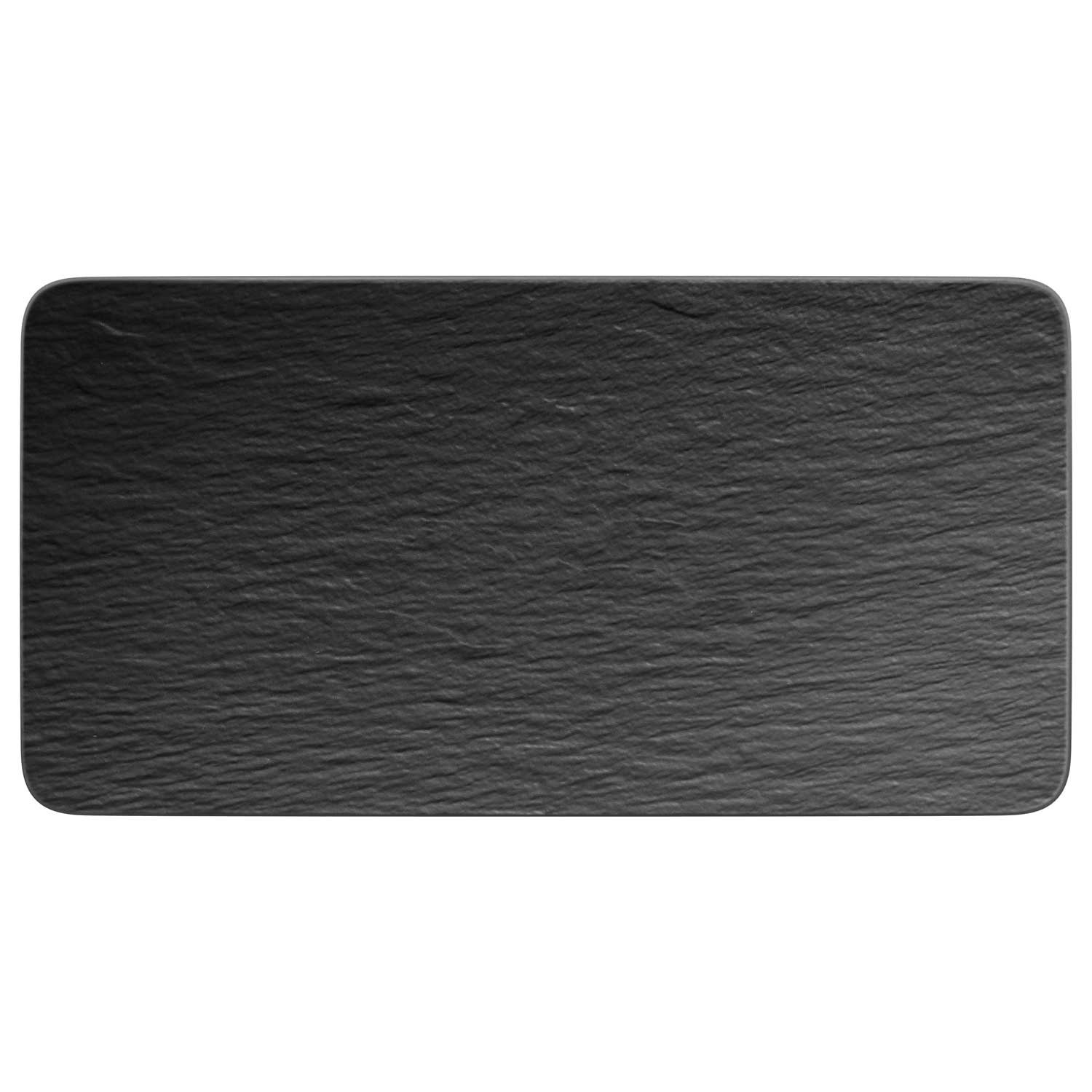 Villeroy & Boch Manufacture Rock Serveringsfad 35 Cm - Serveringsfad Porcel&aelig;n Sort - 10-4239-2281