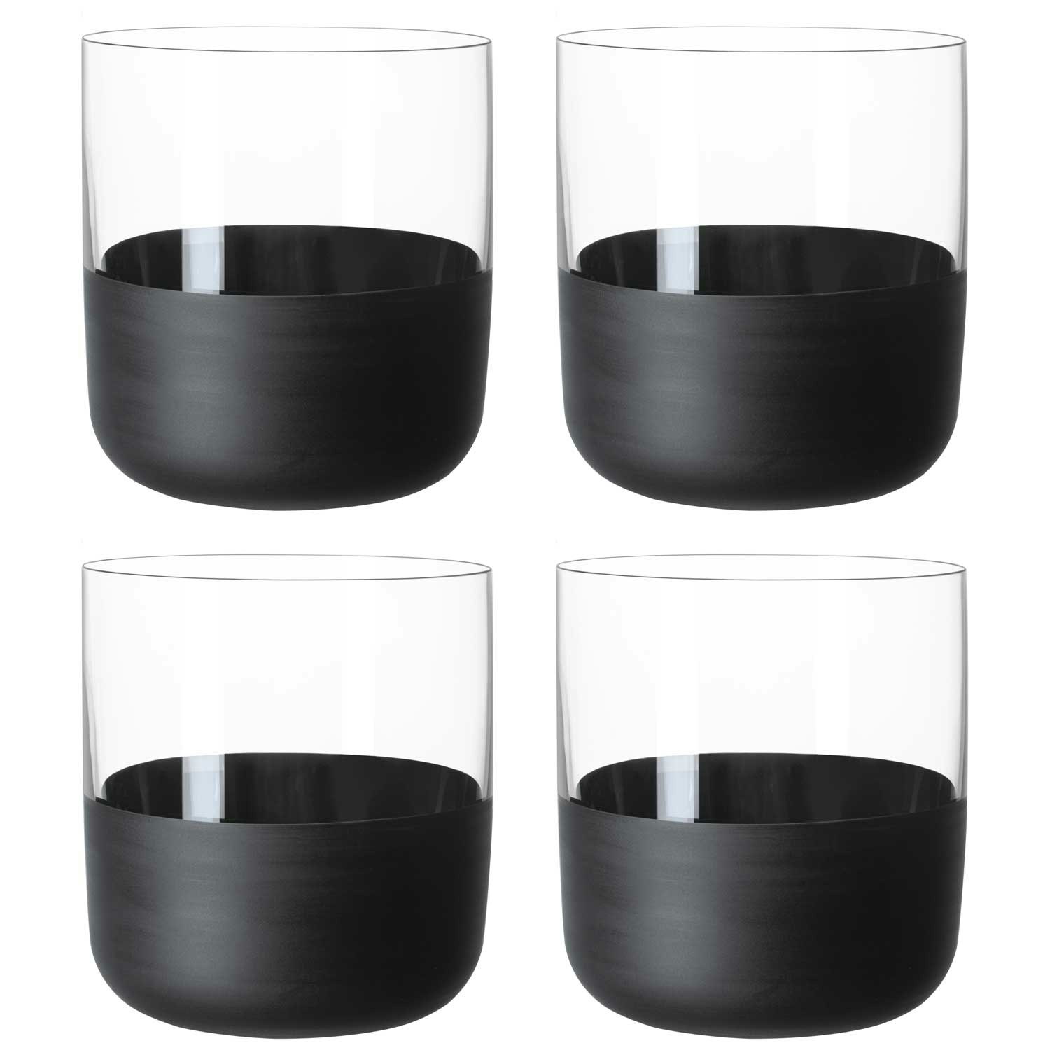 Villeroy & Boch Manufacture Rock Shotglas 4 Cl 4-pak e - Snaps & Avec Krystalglas Sort - 1137988240