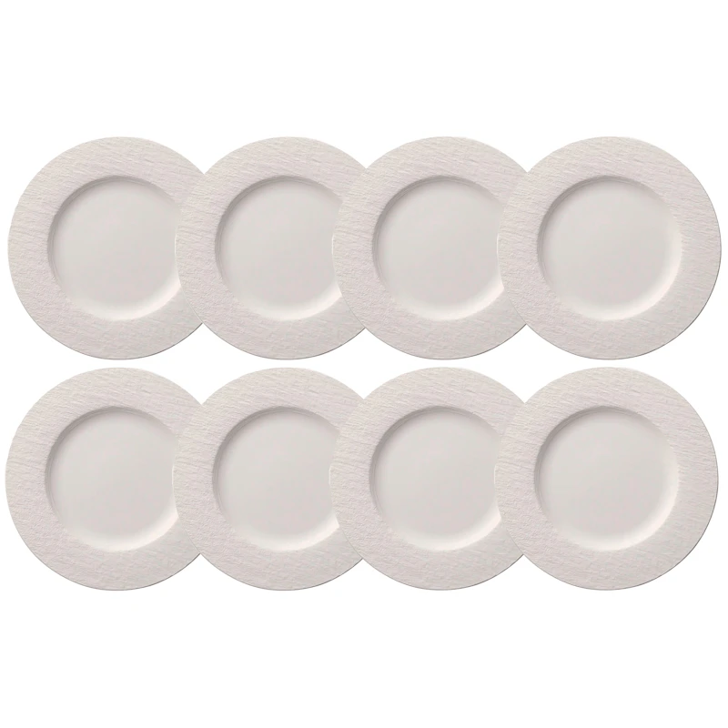 Manufacture Rock Tallerken 27 cm 8-pak, Hvid