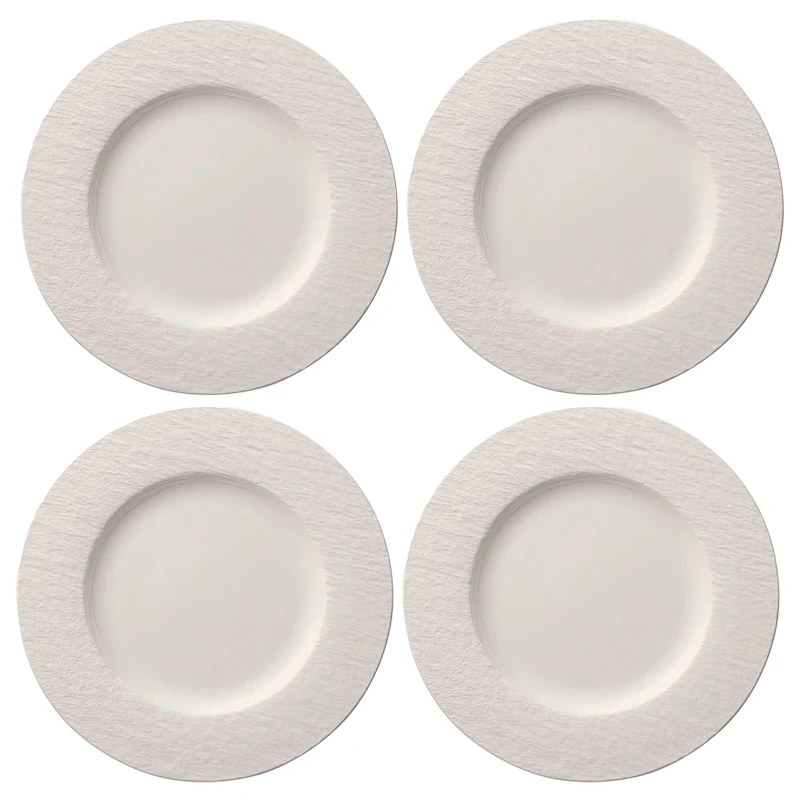 Manufacture Rock Tallerken 27 cm 4-pak, Hvid