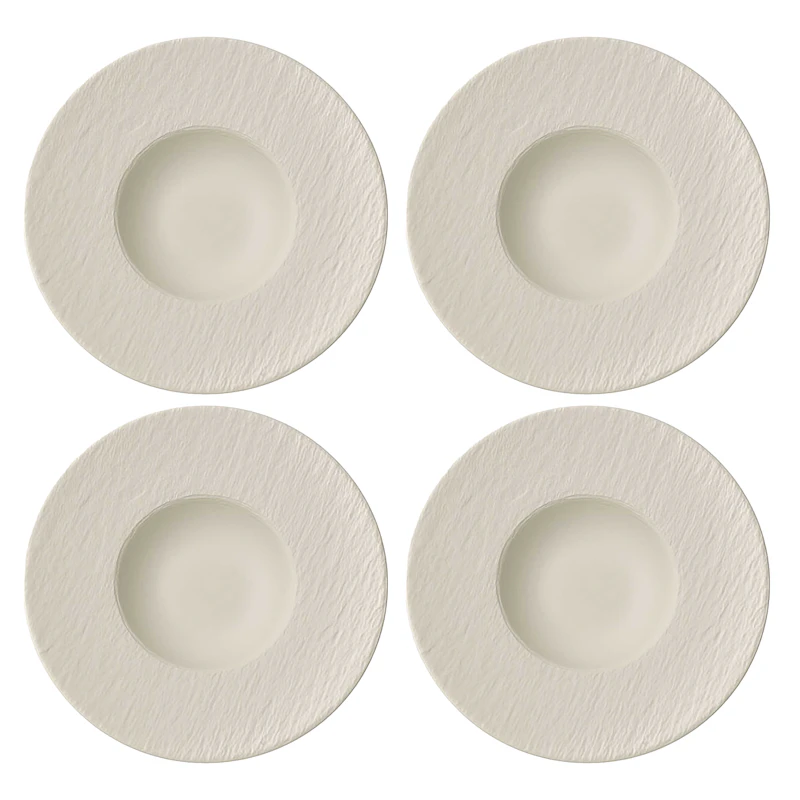 Manufacture Rock Tallerken 28 cm 4-pak, Hvid