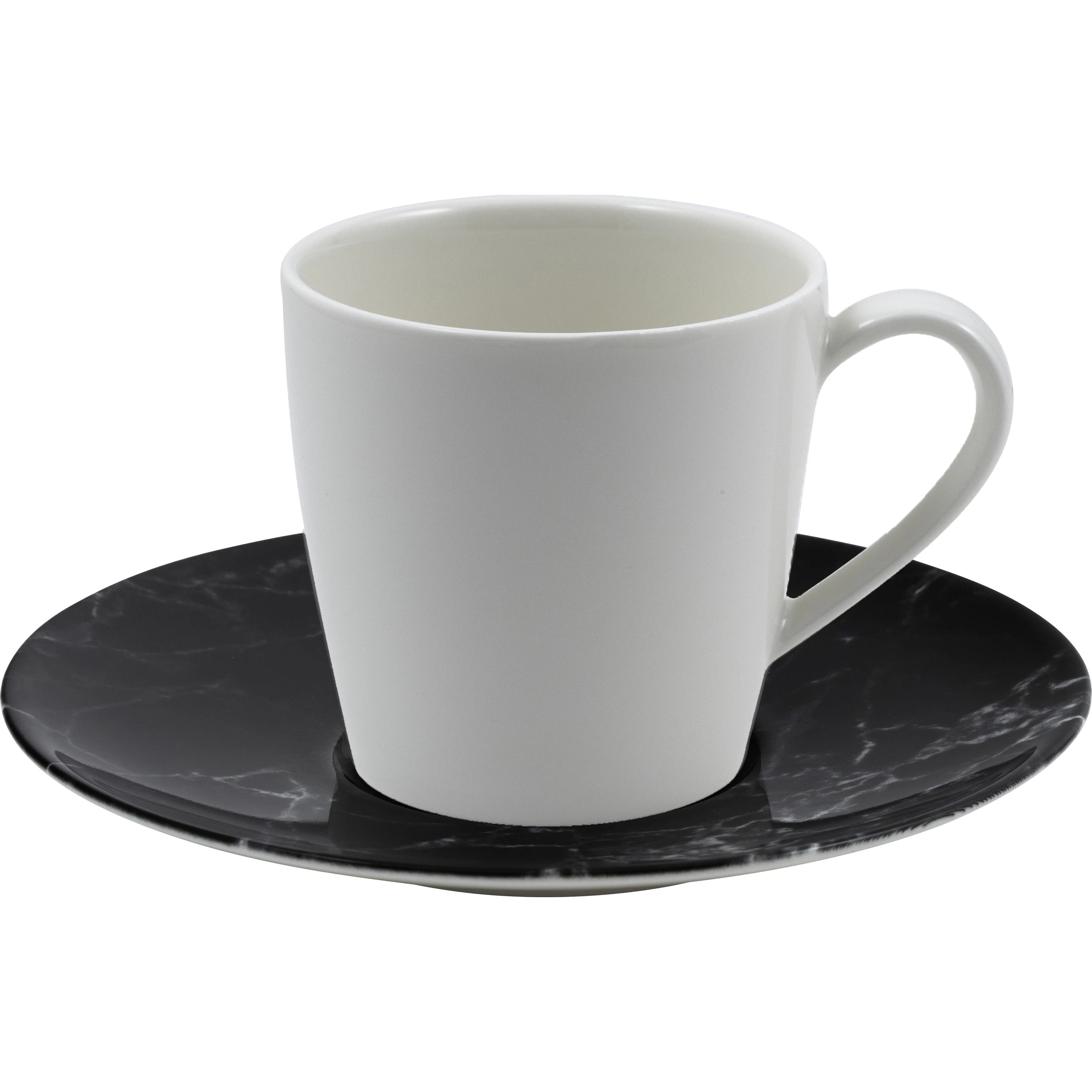 Villeroy & Boch Marmory Kaffekop Med Underkop - Kaffekopper Porcel&aelig;n Hvid - 325790-325791