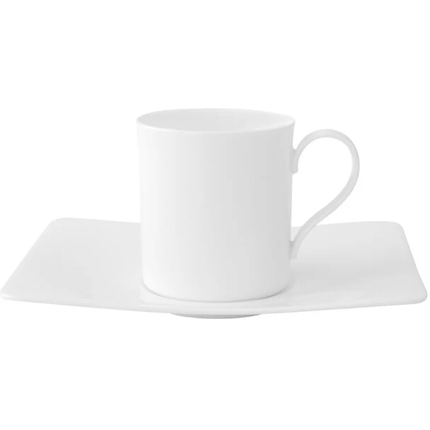 Villeroy & Boch Modern Grace Kaffekop Med Underkop - Kaffekopper Benporcel&aelig;n Hvid - 388353-36629
