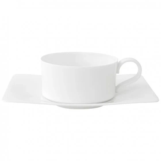Villeroy & Boch Modern Grace Tekop Med Underkop - Tekopper Benporcel&aelig;n Hvid - 36626 + 36627