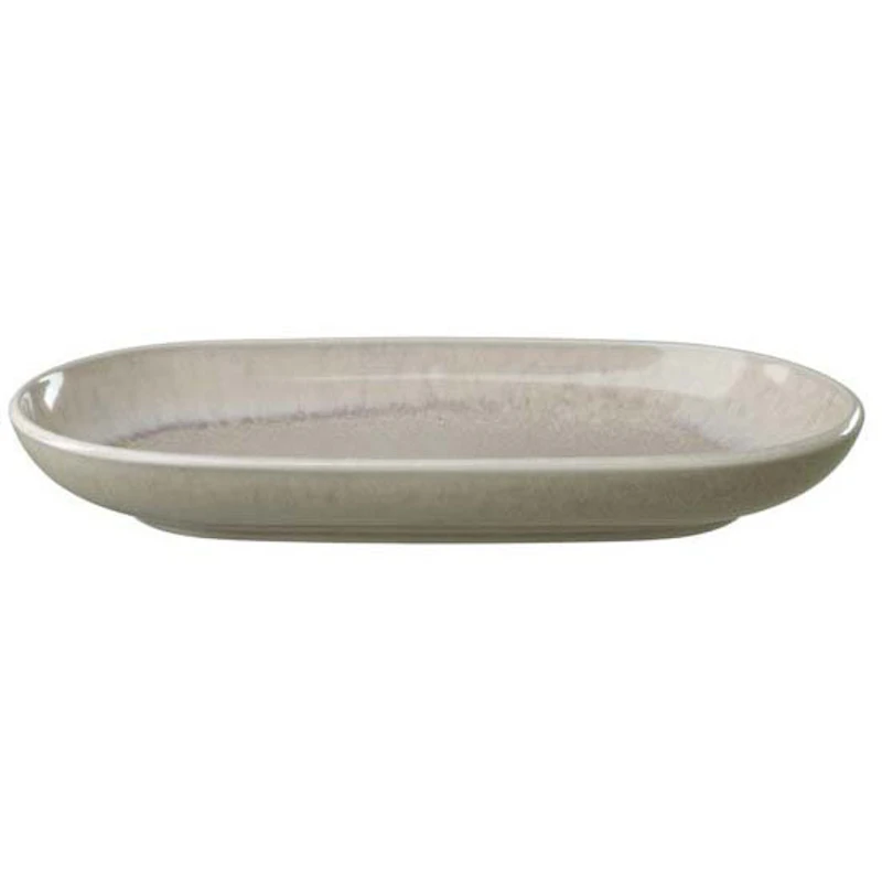 Perlemor Sand Serveringsfad 23x13 cm, Beige