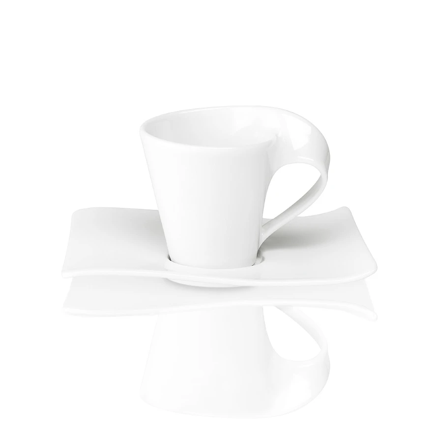 Villeroy & Boch New Wave Espressokop & Underkop - Espressokopper Porcel&aelig;n Hvid - 1025251411