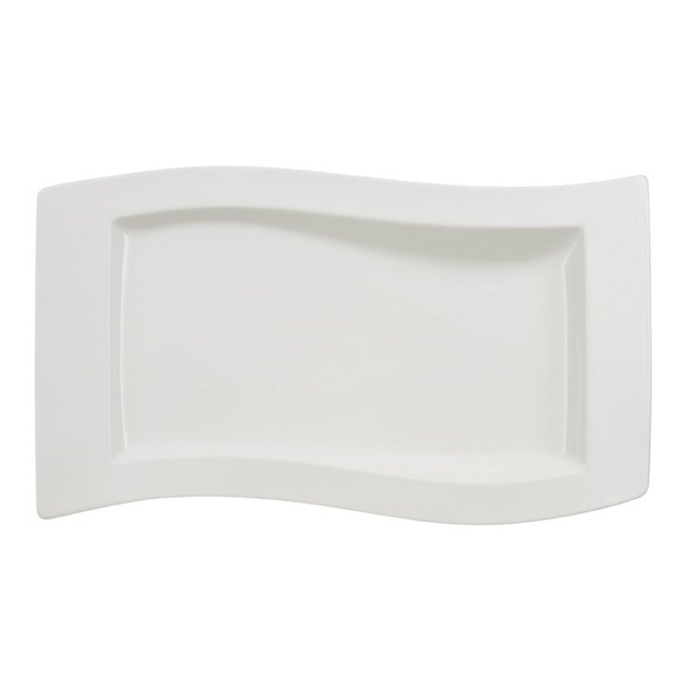 Villeroy & Boch New Wave Serveringsfad 49x30cm - Serveringsfad Porcel&aelig;n Hvid - 1025252281