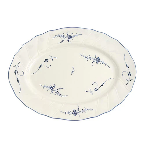 Villeroy & Boch Old Luxembourg Serveringsfad Oval 36cm - Serveringsfad Porcel&aelig;n Hvid - 1023412920