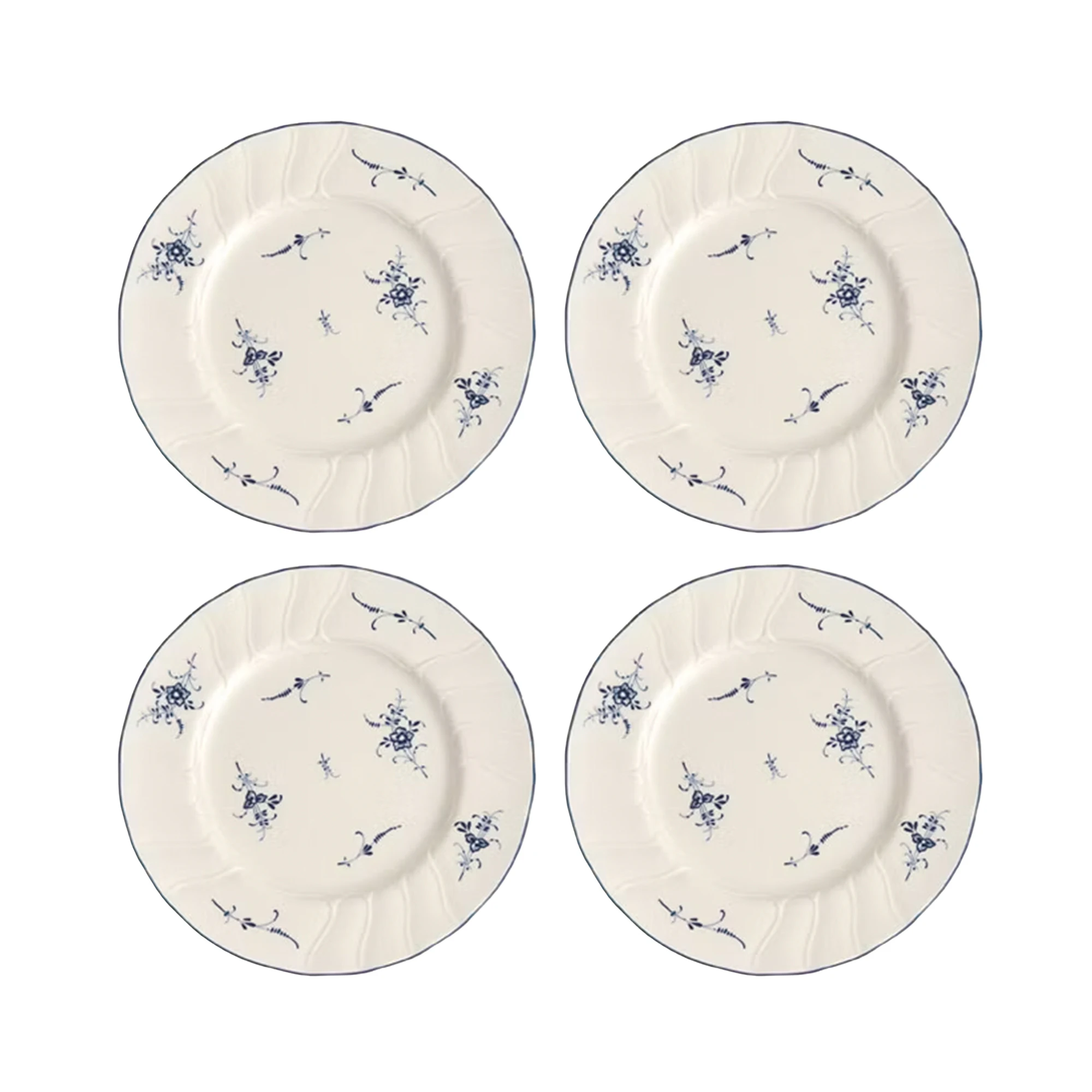 Villeroy & Boch Old Luxembourg Sidetallerken 20,5 Cm 4-pak - Asietter Porcel&aelig;n Hvid - 1023412640X4