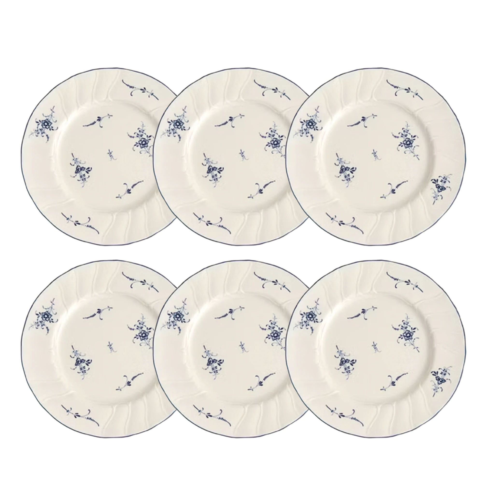 Villeroy & Boch Old Luxembourg Sidetallerken 20,5 Cm 6-pak - Asietter Porcel&aelig;n Hvid - 1023412640X6