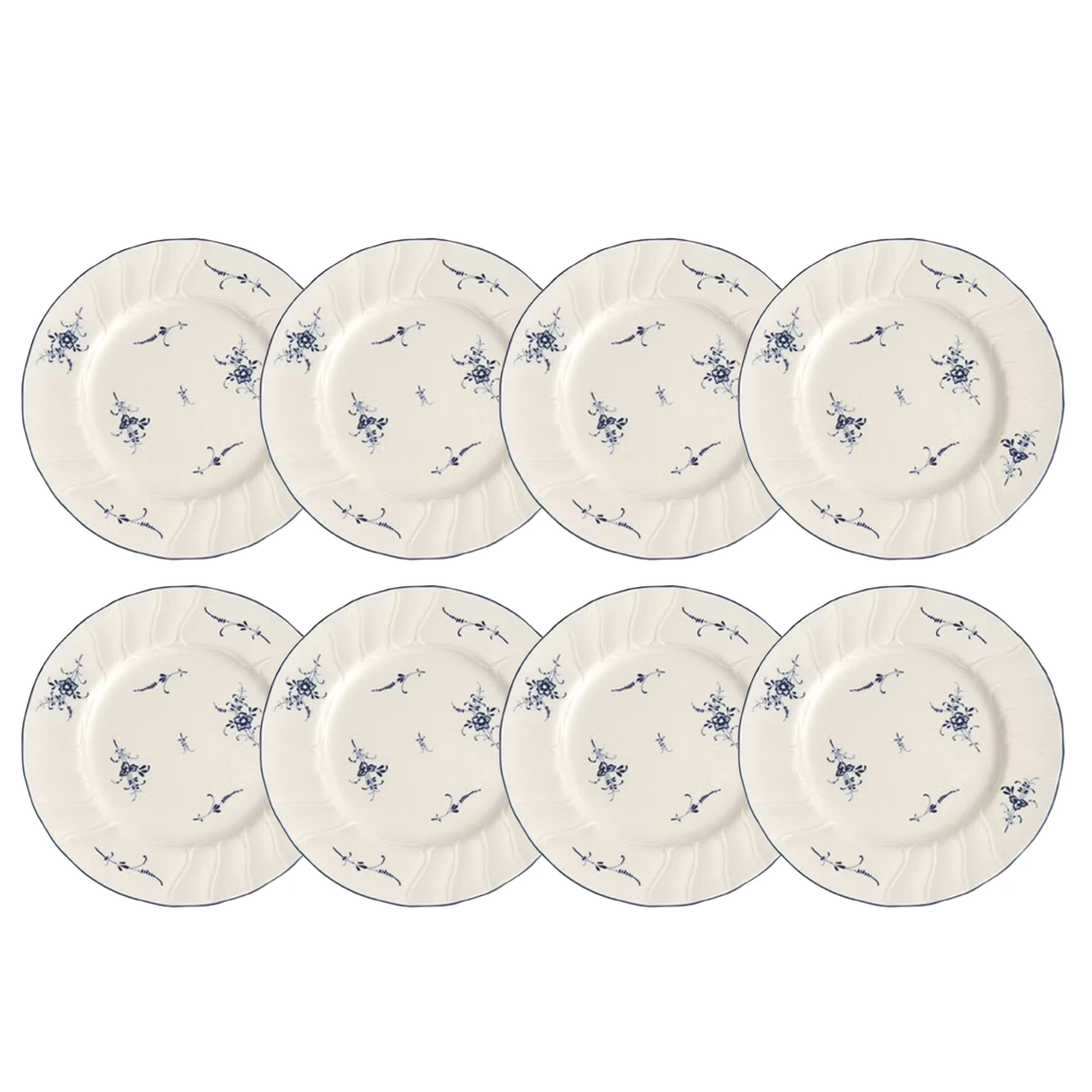 Villeroy & Boch Old Luxembourg Sidetallerken 20,5 Cm 8-pak - Asietter Porcel&aelig;n Hvid - 1023412640X8