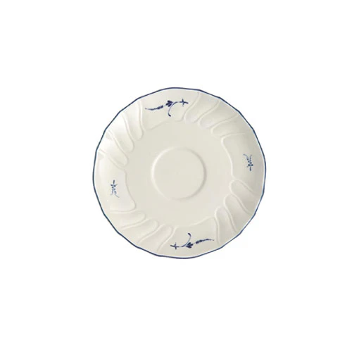 Villeroy & Boch Old Luxembourg Underkop Kaffekop 14cm - Kagetallerken & Desserttallerken Porcel&aelig;n Hvid - 1023411310