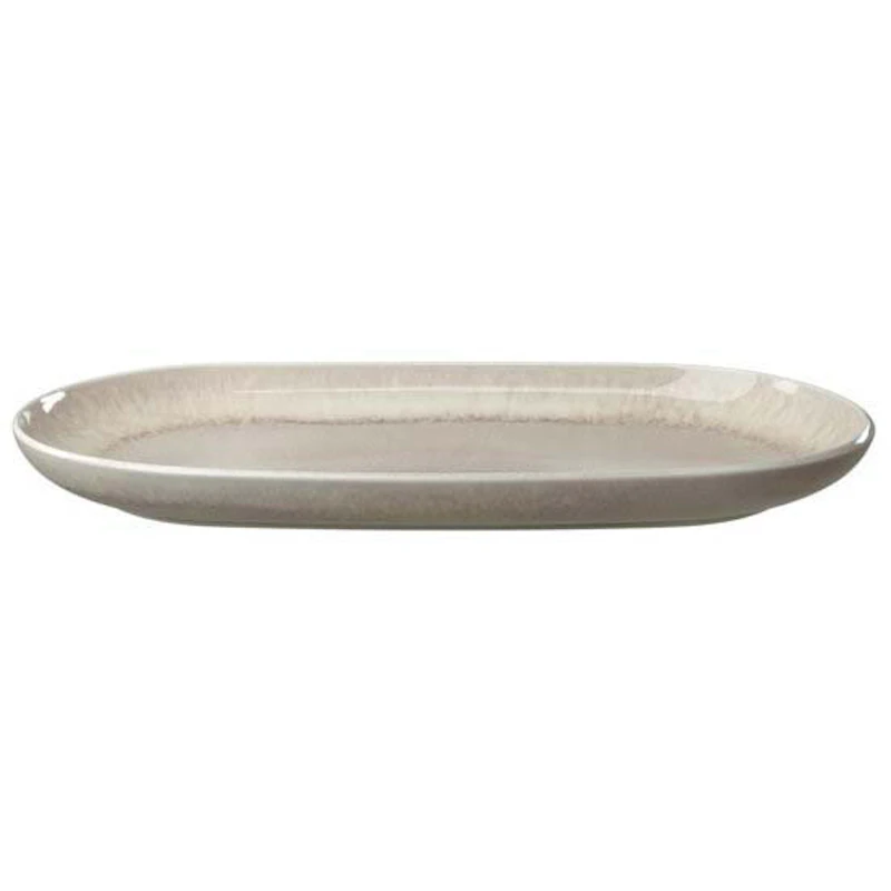 Perlemor Sand Serveringsfad 34x20 cm, Beige