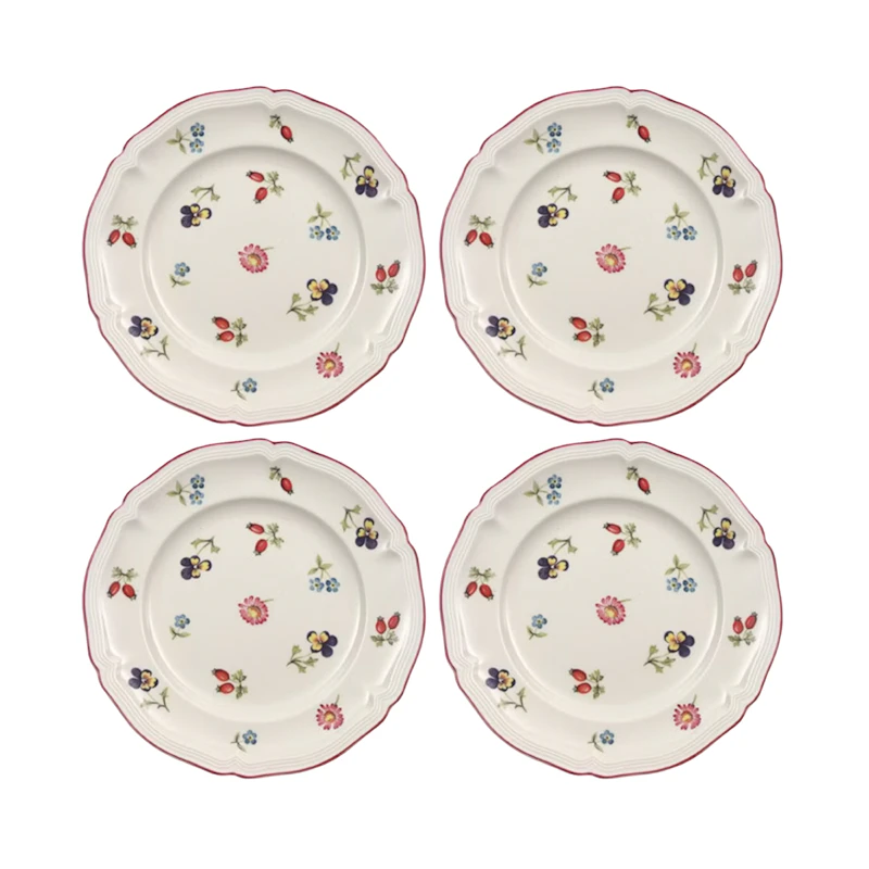 Petite Fleur Sidetallerken 17 cm 4-pak