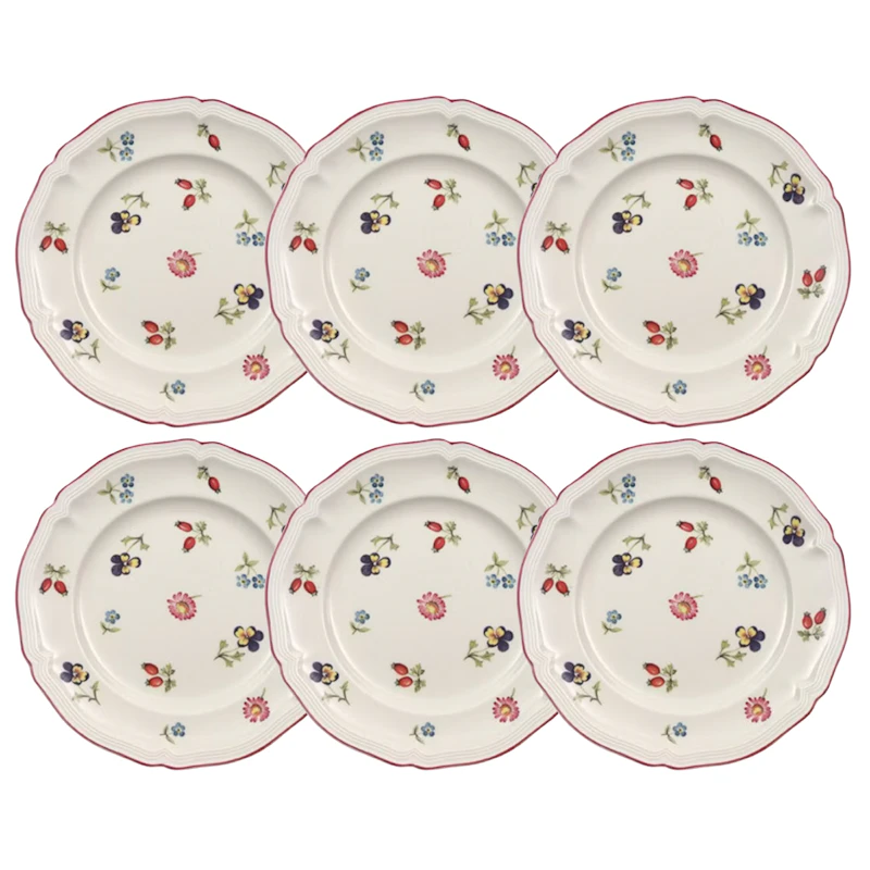 Petite Fleur Sidetallerken 17 cm 6-pak