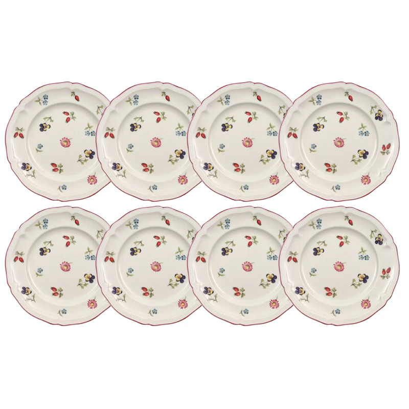 Petite Fleur Sidetallerken 17 cm 8-pak