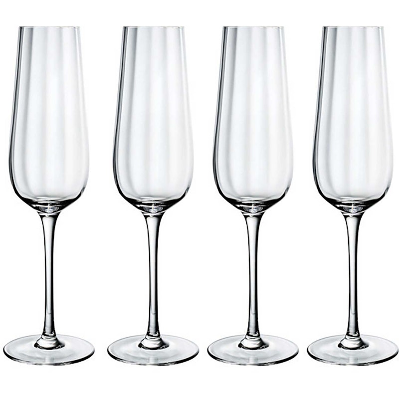 Rose Garden Champagneglas 4-pak