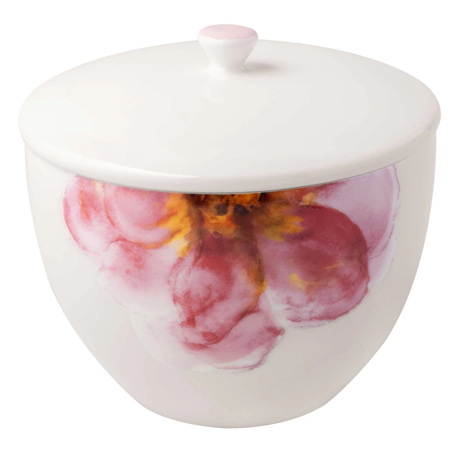 Villeroy & Boch Rose Garden Teboks 13,5 Cm - Serveringssk&aring;le Porcel&aelig;n Rose (Pink) - 1042874570