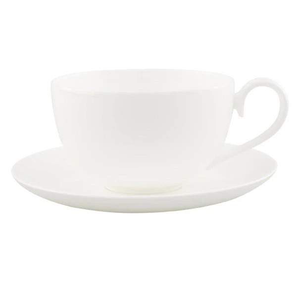 Villeroy & Boch Royal Kaffekop Og Underkop - Kaffekopper Benporcel&aelig;n Hvid - 47204 + 47205