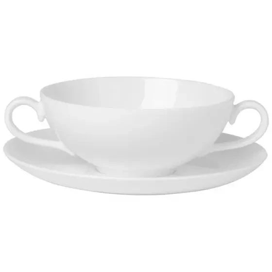Villeroy & Boch Royal Suppekop Med Underkop - Suppeterriner Benporcel&aelig;n Hvid - 388352-47231