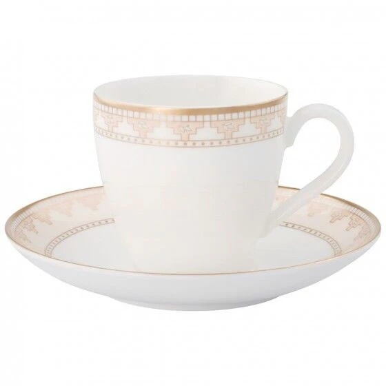 Villeroy & Boch Samarkand Espressokop Med Underkop - Espressokopper Benporcel&aelig;n Beige - 36671-36672