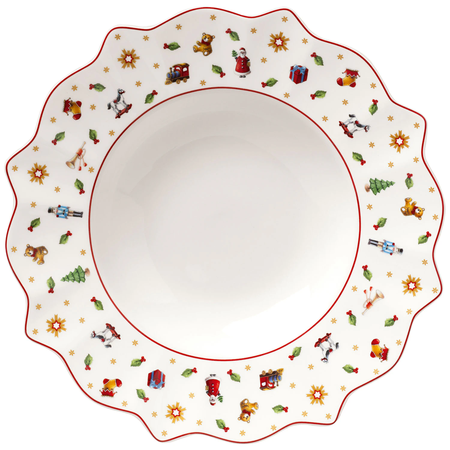 Villeroy & Boch Toy's Delight Dyb Tallerken - Julesk&aring;le Porcel&aelig;n Hvid - 1485852706