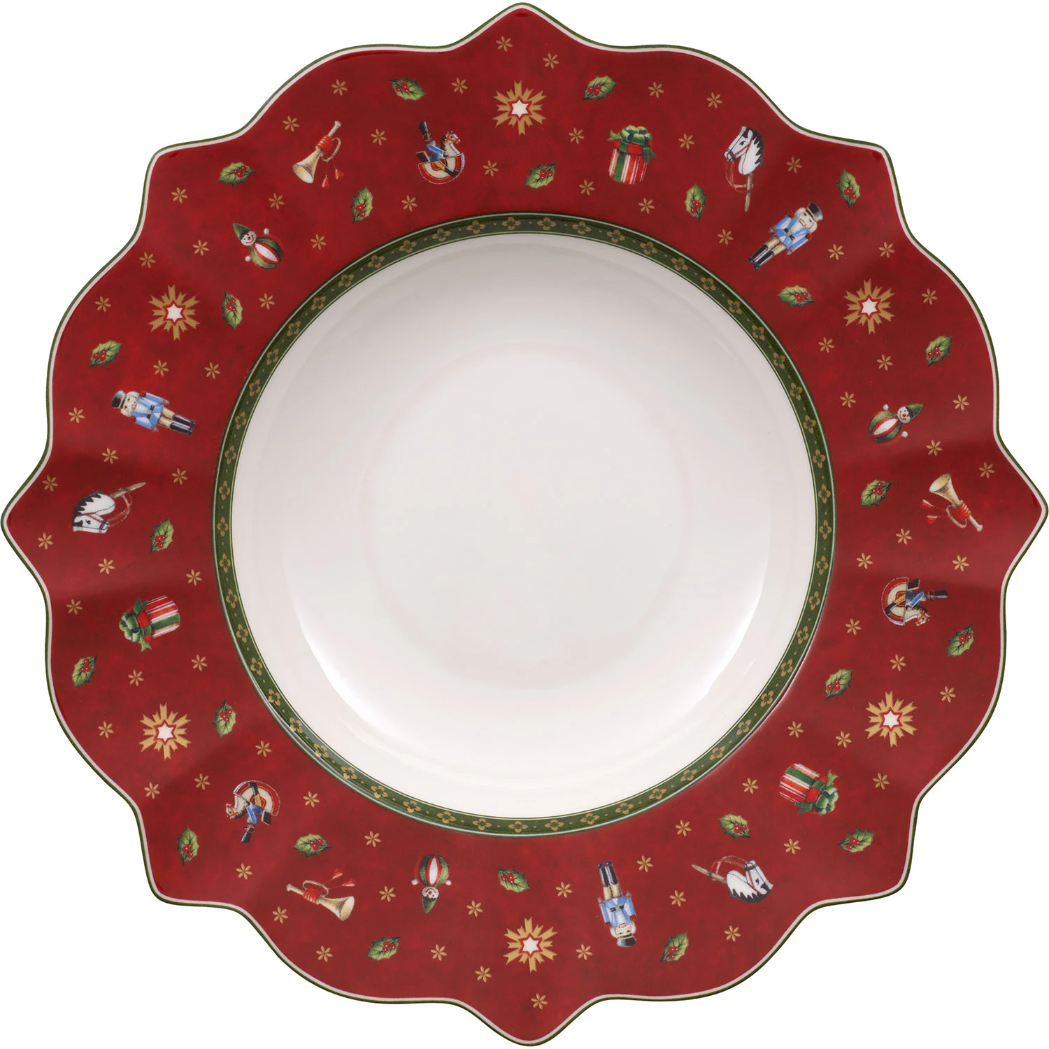 Villeroy & Boch Toy's Delight Dyb Tallerken 26 &Oslash; - Julesk&aring;le Porcel&aelig;n Hvid - 14-8585-2700