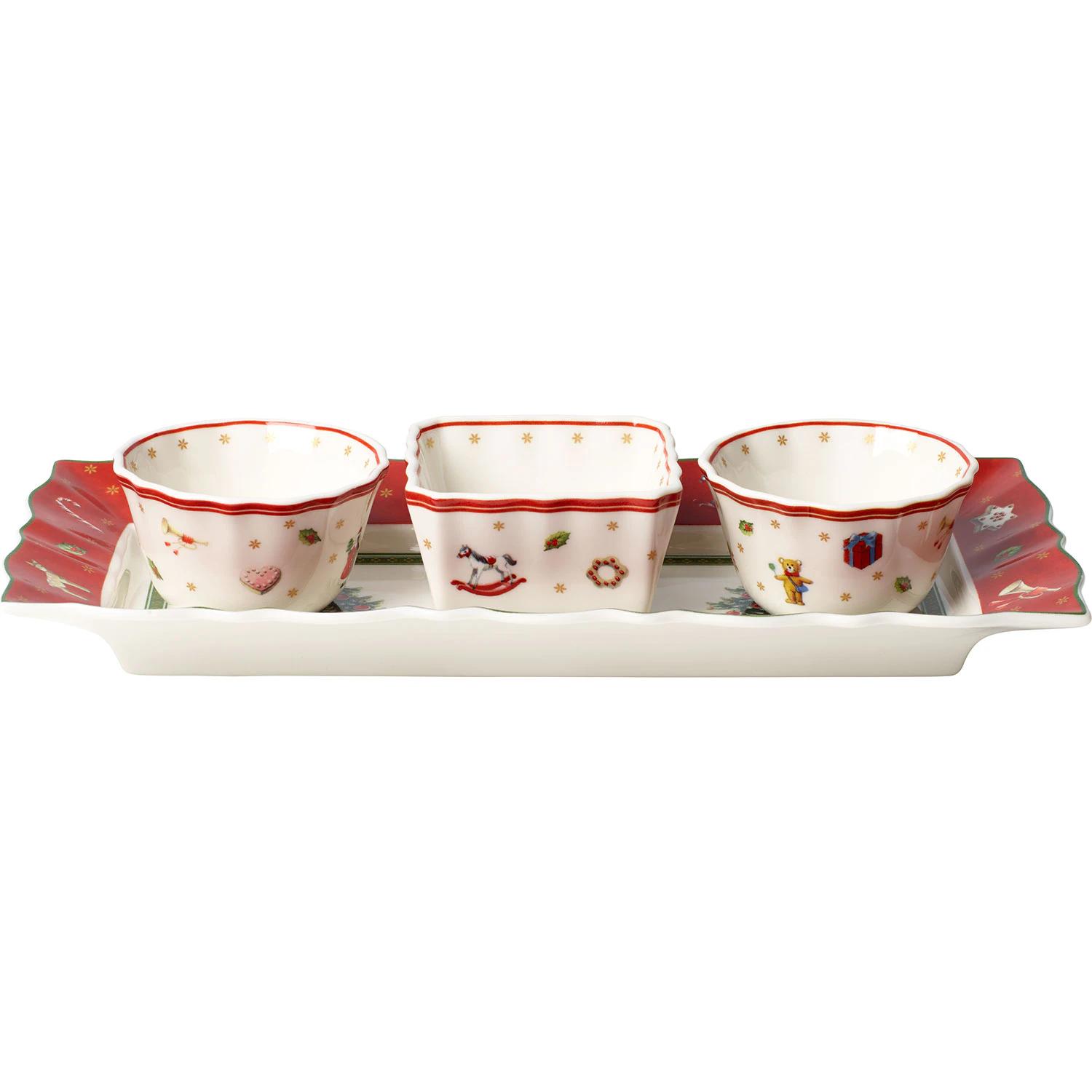 Villeroy & Boch Toy's Delight Sk&aring;ls&aelig;t Fire Sektioner - Julesk&aring;le Porcel&aelig;n Hvid - 14-8585-8420