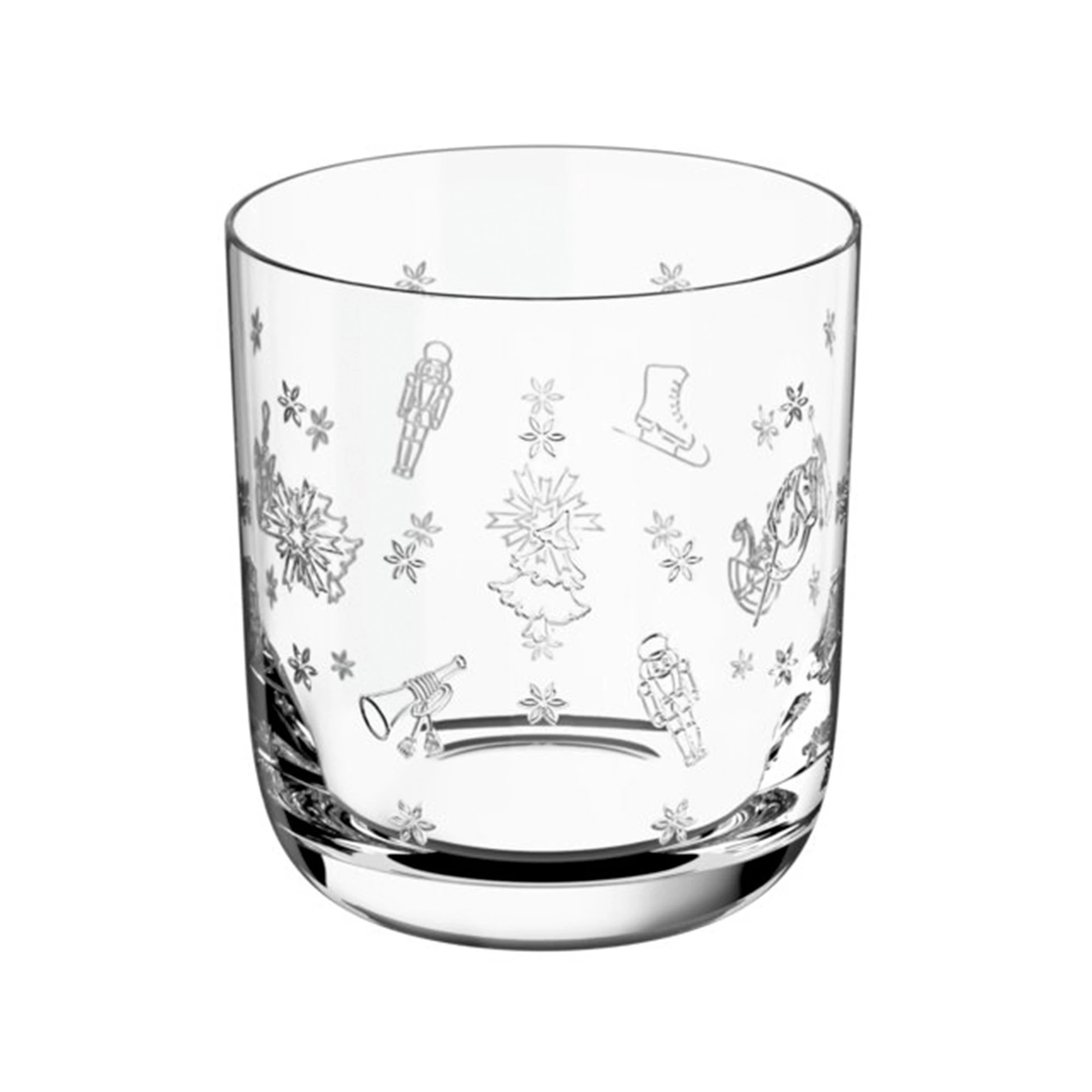 Villeroy & Boch Toy's Delight Vandglas 2-pak - &Oslash;vrig julebordd&aelig;kning Tableware Krystalglas Klar - 11-3776-8145