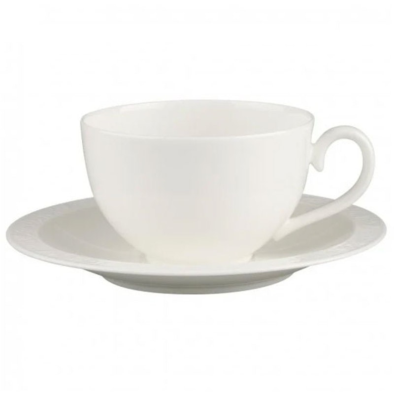 White Pearl Morgenmadskop Med Underkop