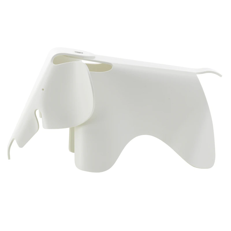 Eames Elephant Taburet Lille, Hvid