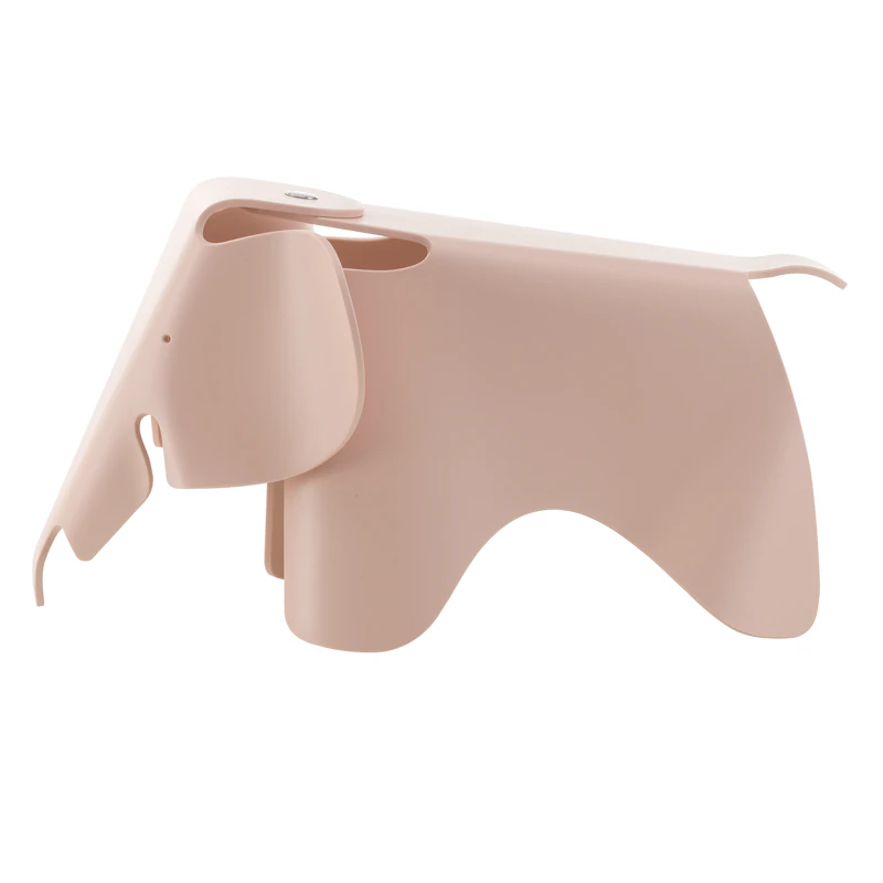 Eames Elephant Taburet Lille, Pale Rose