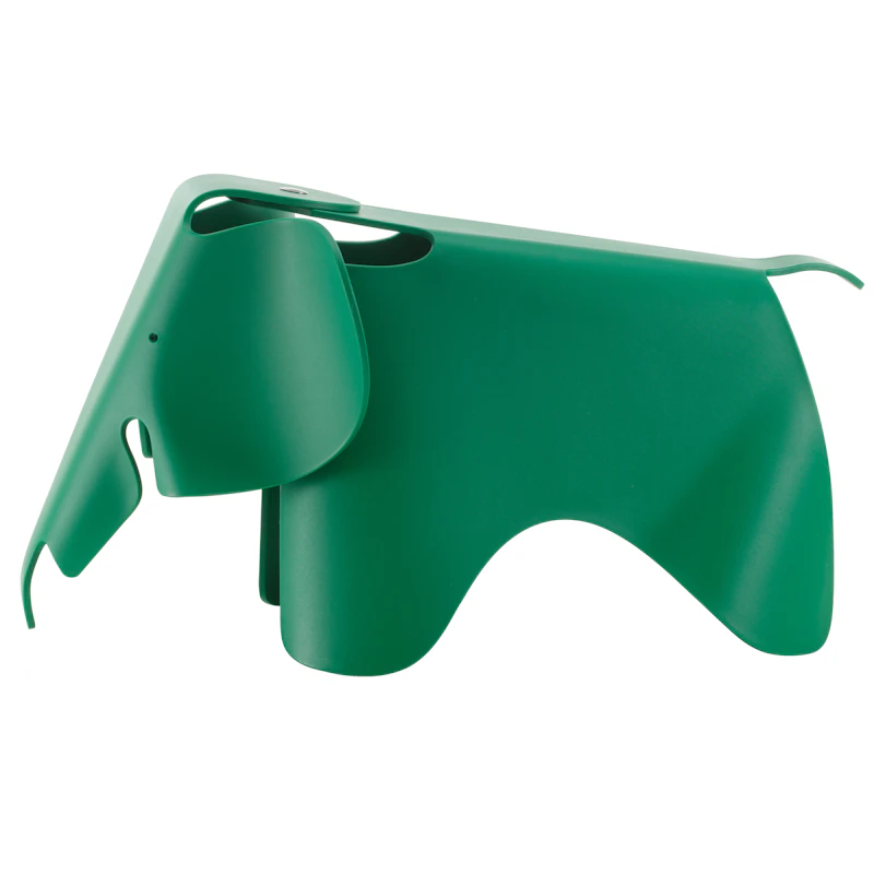 Eames Elephant Taburet Stor, Emerald