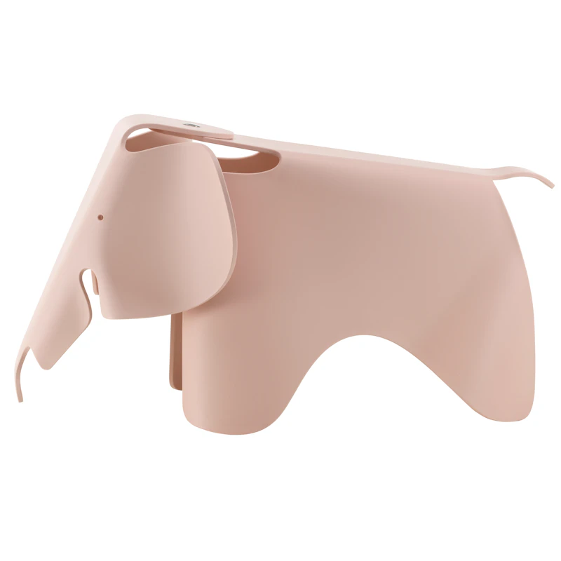 Eames Elephant Taburet Stor, Pale Rose