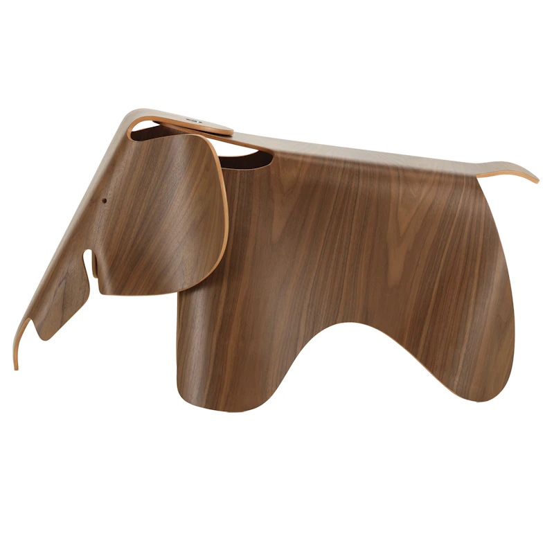 Eames Elephant Taburet Stor, Krydsfiner Valnød