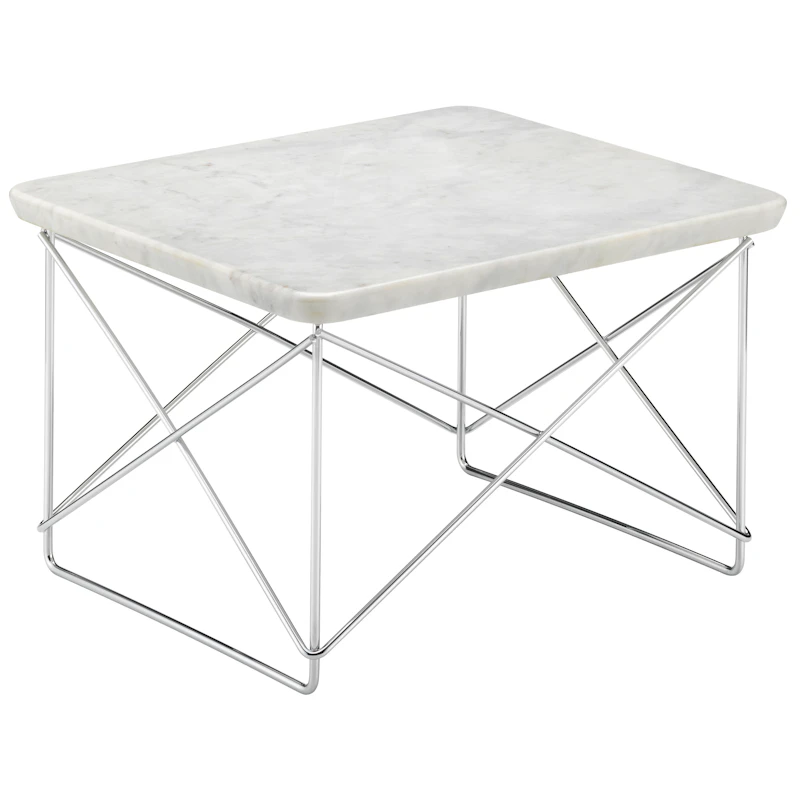 Occasional LTR Sidebord, Carrara Marmor / Rustfrit Stål